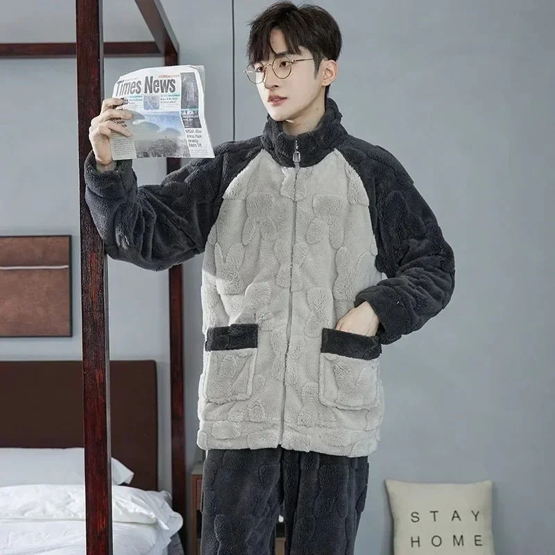 Flanellpyjama-Set für Herren – Weiche Nachtwäsche für gemütliche Herbst- und Winternächte