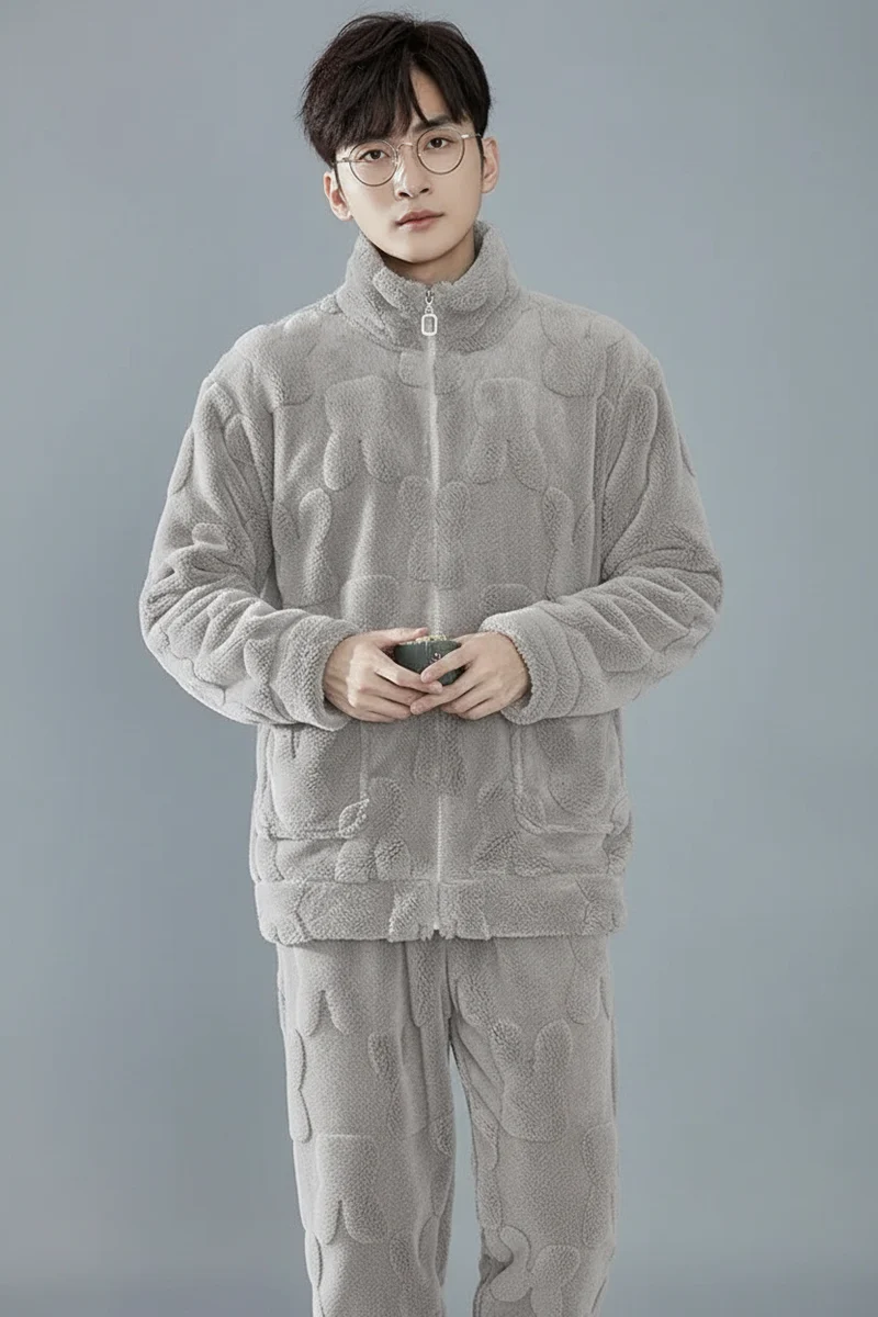 Flanellpyjama-Set für Herren – Weiche Nachtwäsche für gemütliche Herbst- und Winternächte