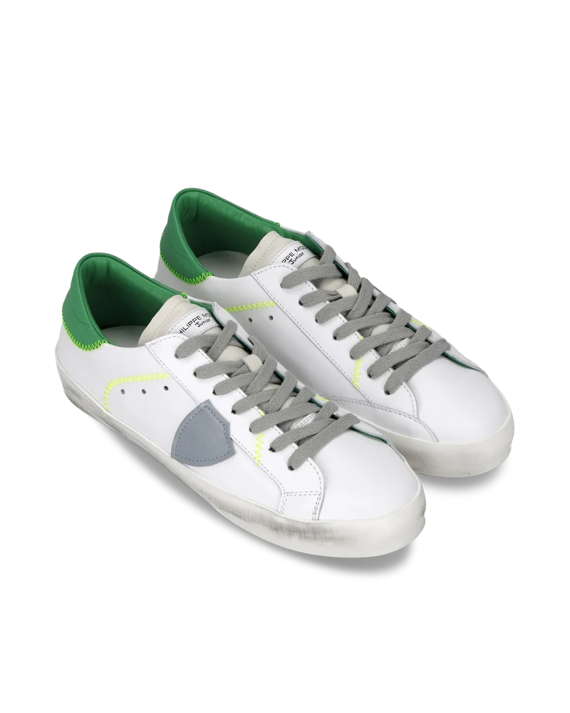 Sneaker Prsx Junior, White Green