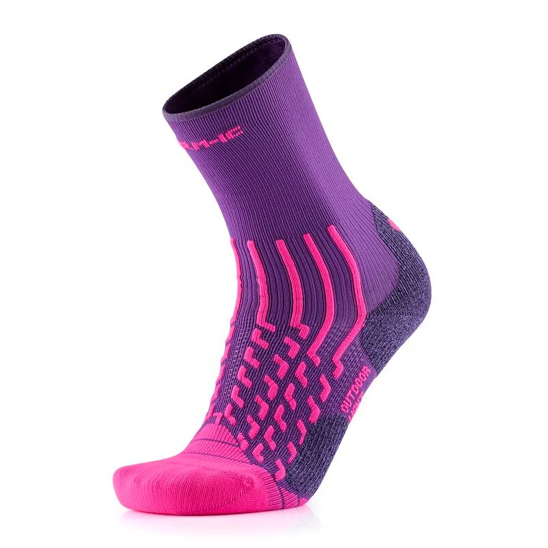 Hiking Socks - Outdoor Light Crew women Violet/Magenta