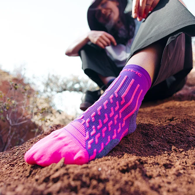 Hiking Socks - Outdoor Light Crew women Violet/Magenta