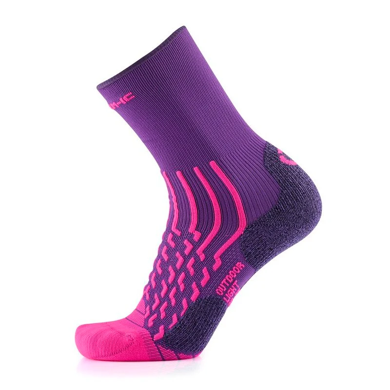 Hiking Socks - Outdoor Light Crew women Violet/Magenta