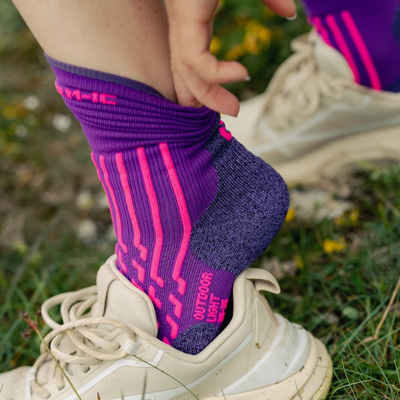 Hiking Socks - Outdoor Light Crew women Violet/Magenta