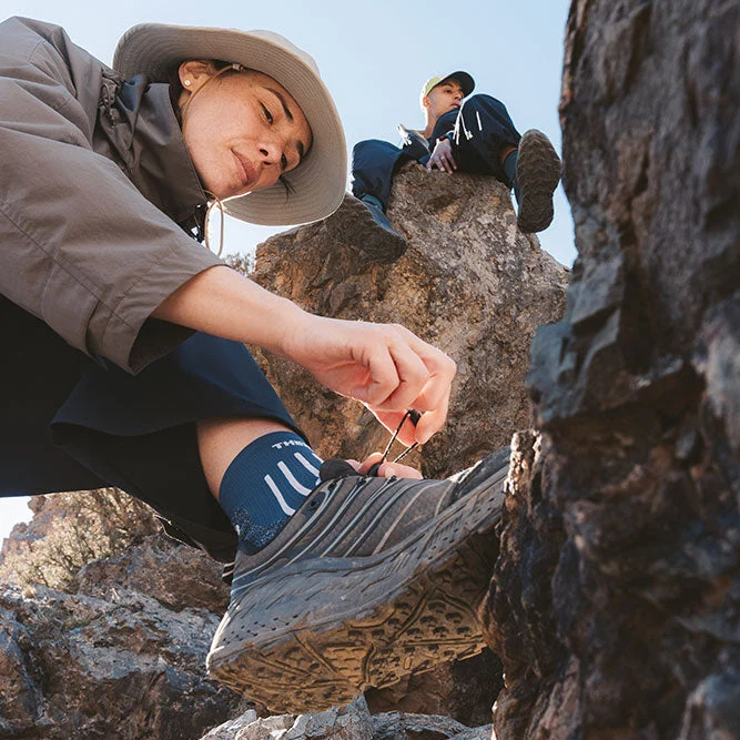 Hiking Socks - Outdoor Light Ankle White/Navy