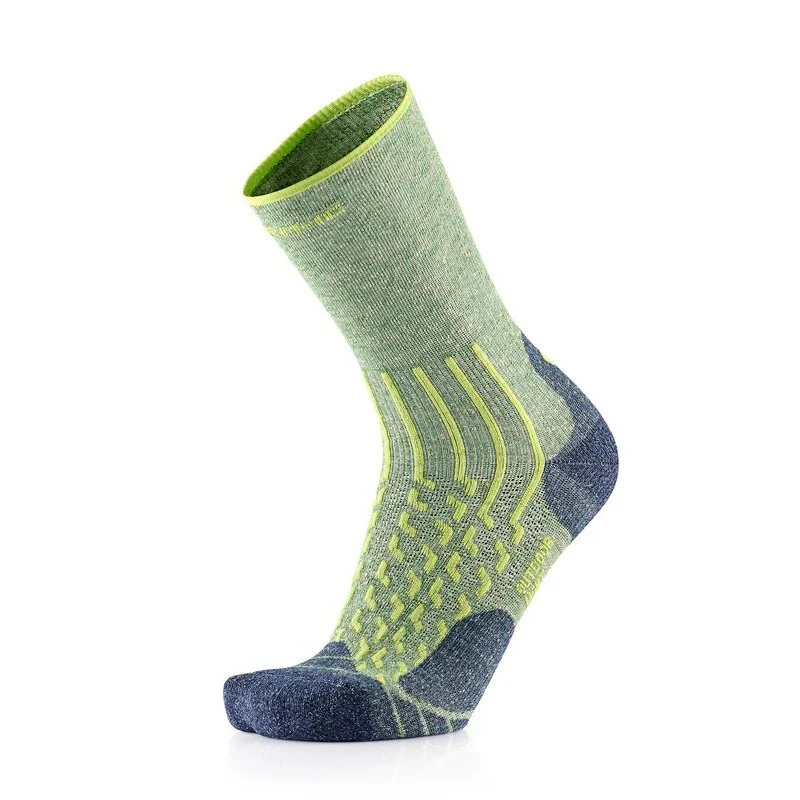 Hiking Socks - Outdoor Light Linen Crew Lime/Navy
