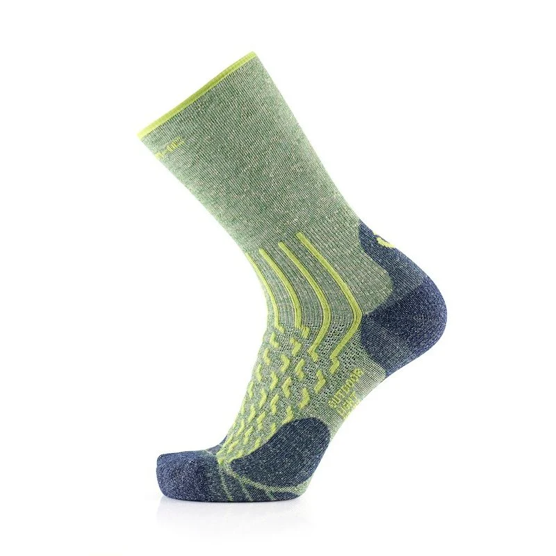 Hiking Socks - Outdoor Light Linen Crew Lime/Navy