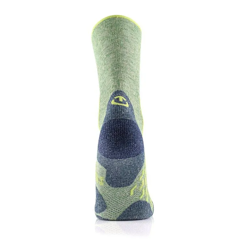 Hiking Socks - Outdoor Light Linen Crew Lime/Navy