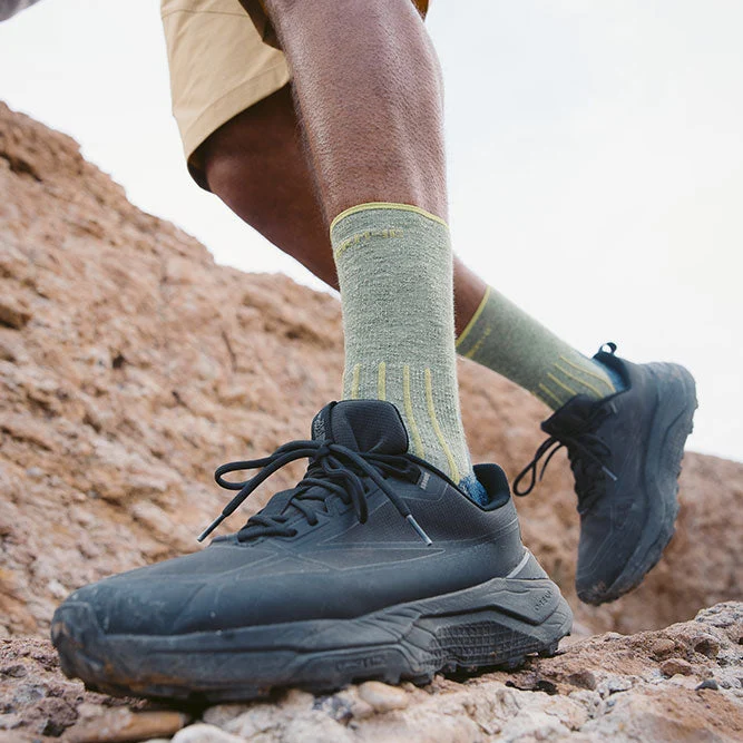 Hiking Socks - Outdoor Light Linen Crew Lime/Navy