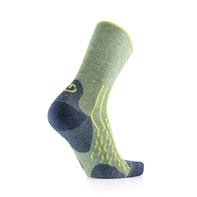Hiking Socks - Outdoor Light Linen Crew Lime/Navy