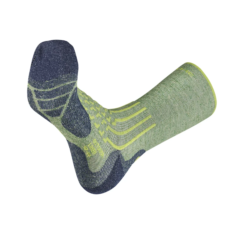 Hiking Socks - Outdoor Light Linen Crew Lime/Navy