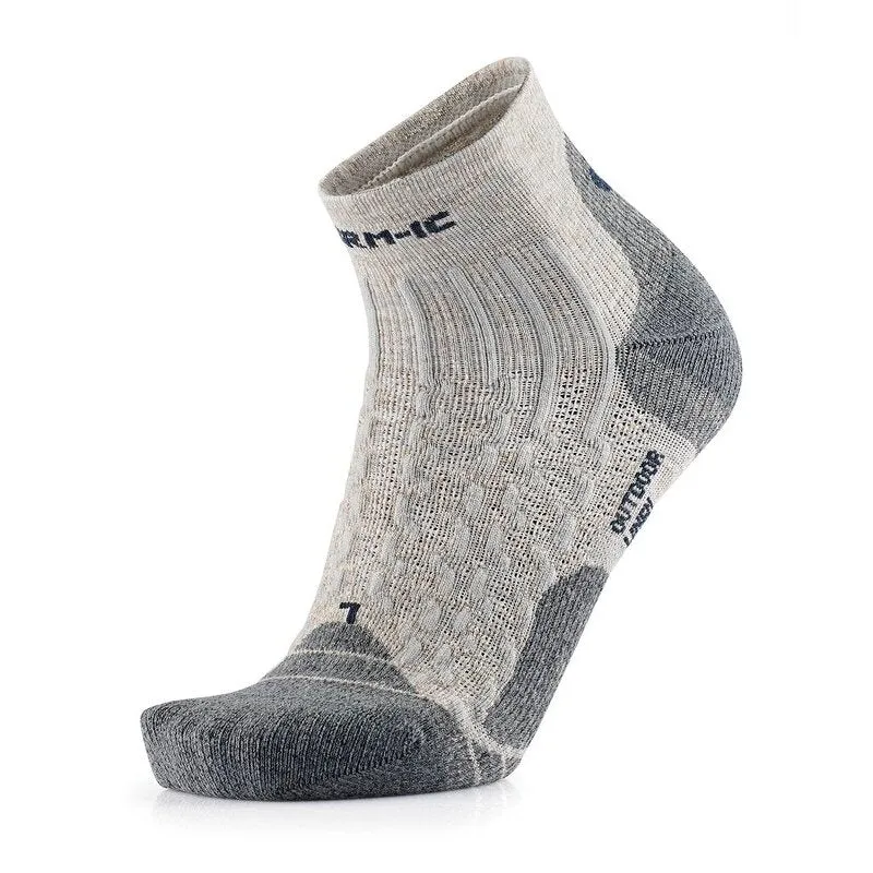 Hiking Socks - Outdoor Light Linen ankle Light Grey/Charcoal