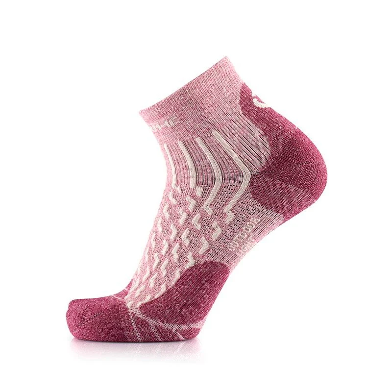 Hiking Socks - Outdoor Light Linen Ankle women Pastel Pink/Strawberry