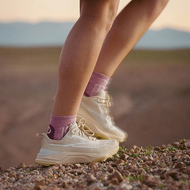 Hiking Socks - Outdoor Light Linen Ankle women Pastel Pink/Strawberry