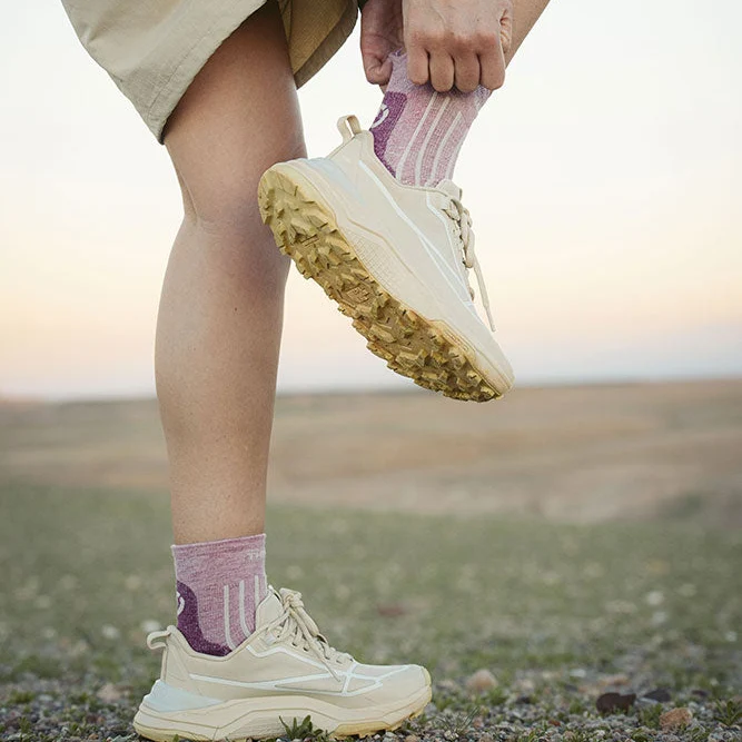 Hiking Socks - Outdoor Light Linen Ankle women Pastel Pink/Strawberry