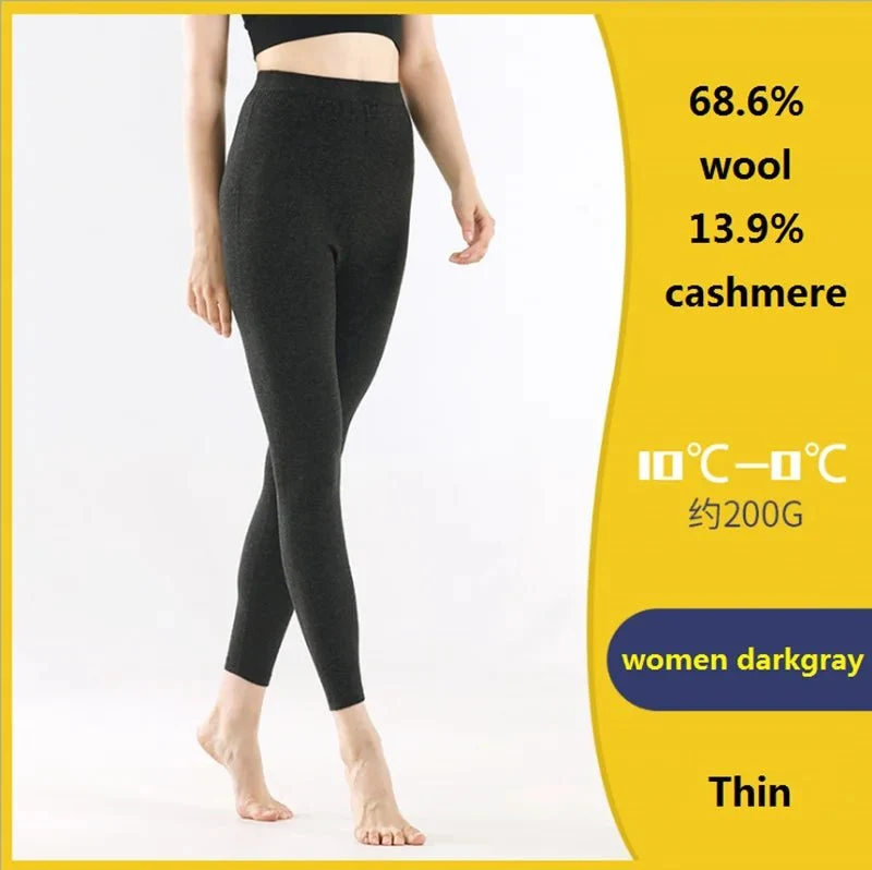 Thermounterwäsche aus Merinowolle: Unisex-Leggings für ultimative Wärme und Komfort im Winter