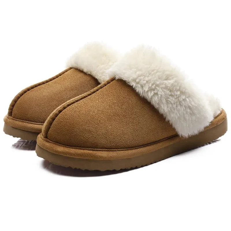 Comwarm Winterflauschige Hausschuhe für Damen - Bequeme Pantoletten und Indoor-Sandalen aus Kunstfell