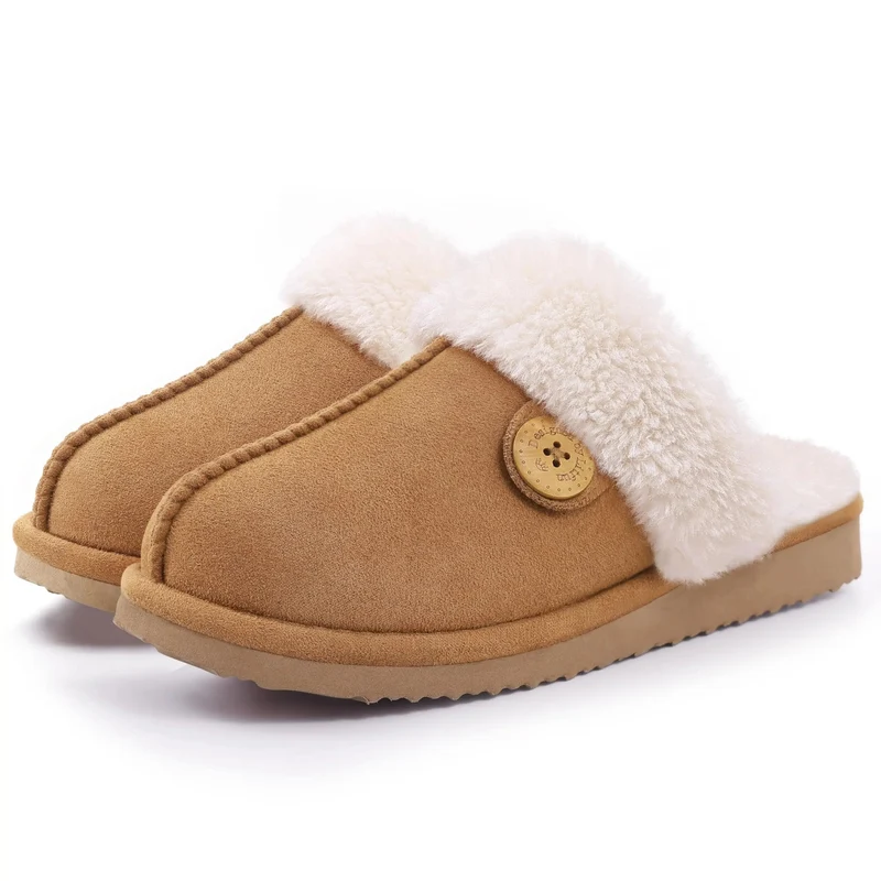 Comwarm Winterflauschige Hausschuhe für Damen - Bequeme Pantoletten und Indoor-Sandalen aus Kunstfell