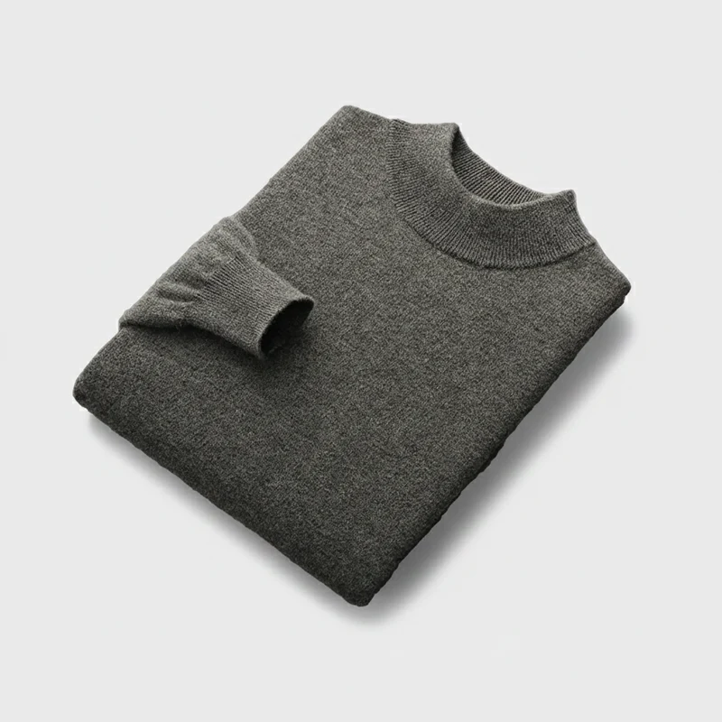 Herren-Rollkragenpullover aus Merinowolle – Weicher, warmer Strickpullover