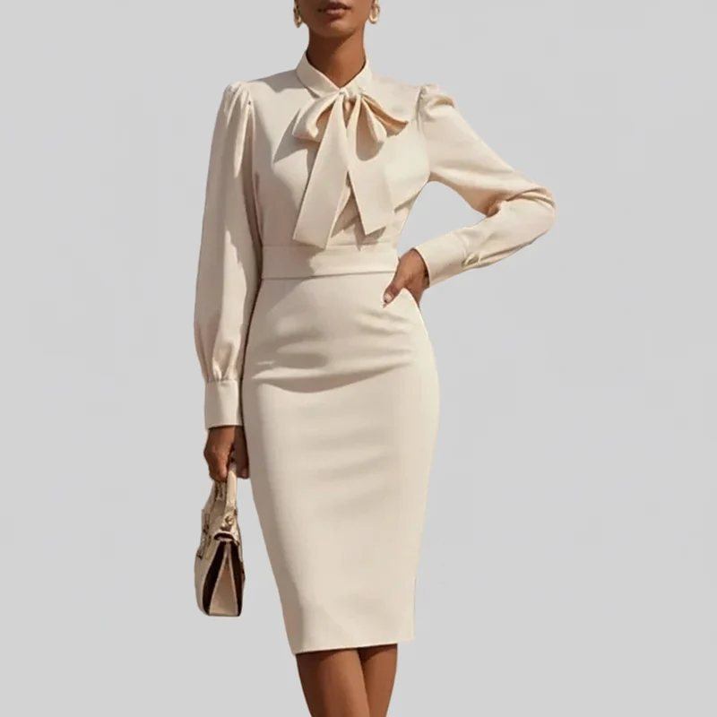 Elegantes Business-Kleid für Damen – Werten Sie Ihre Herbstgarderobe stilvoll auf.