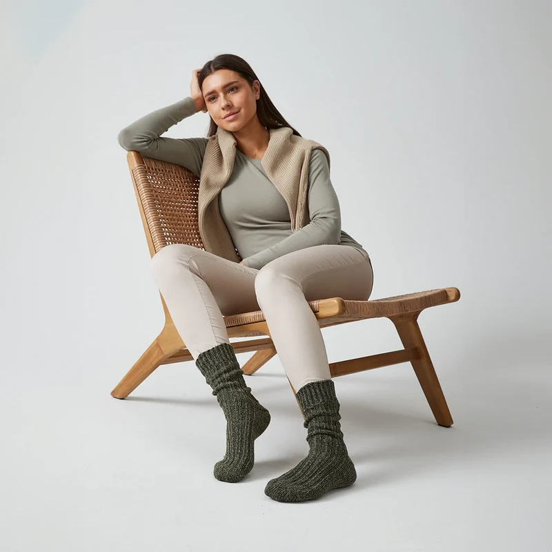 Norweger Socken | Mix (Olive)
