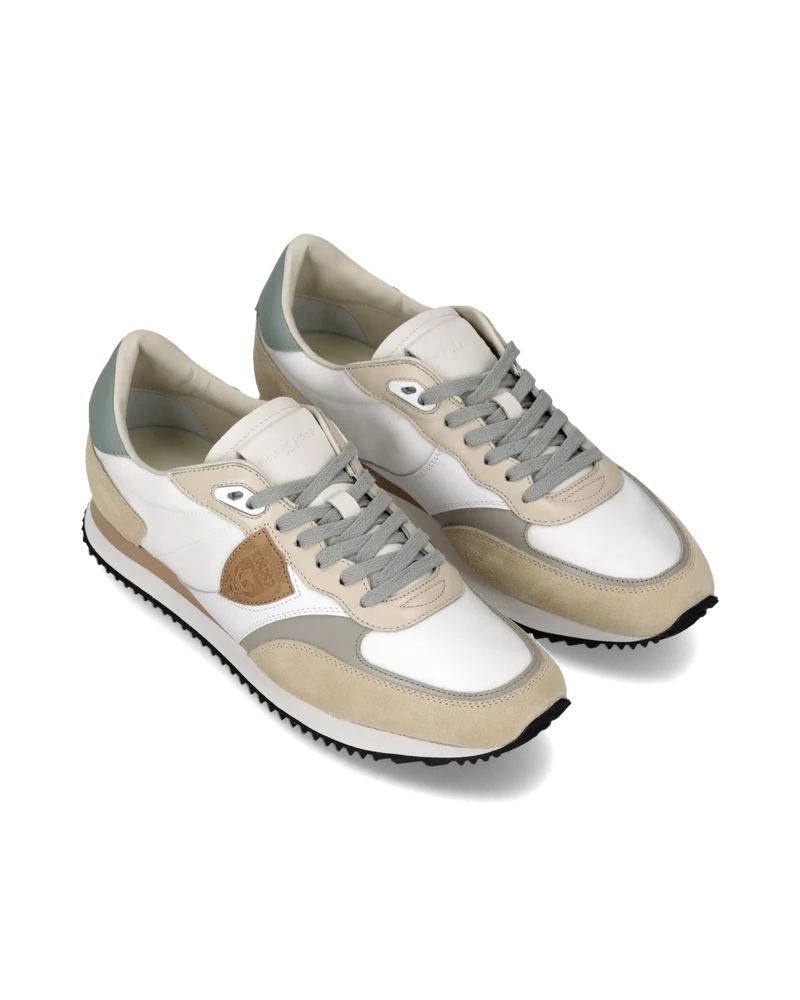 Sneakers Blville Men, White Sage Beige