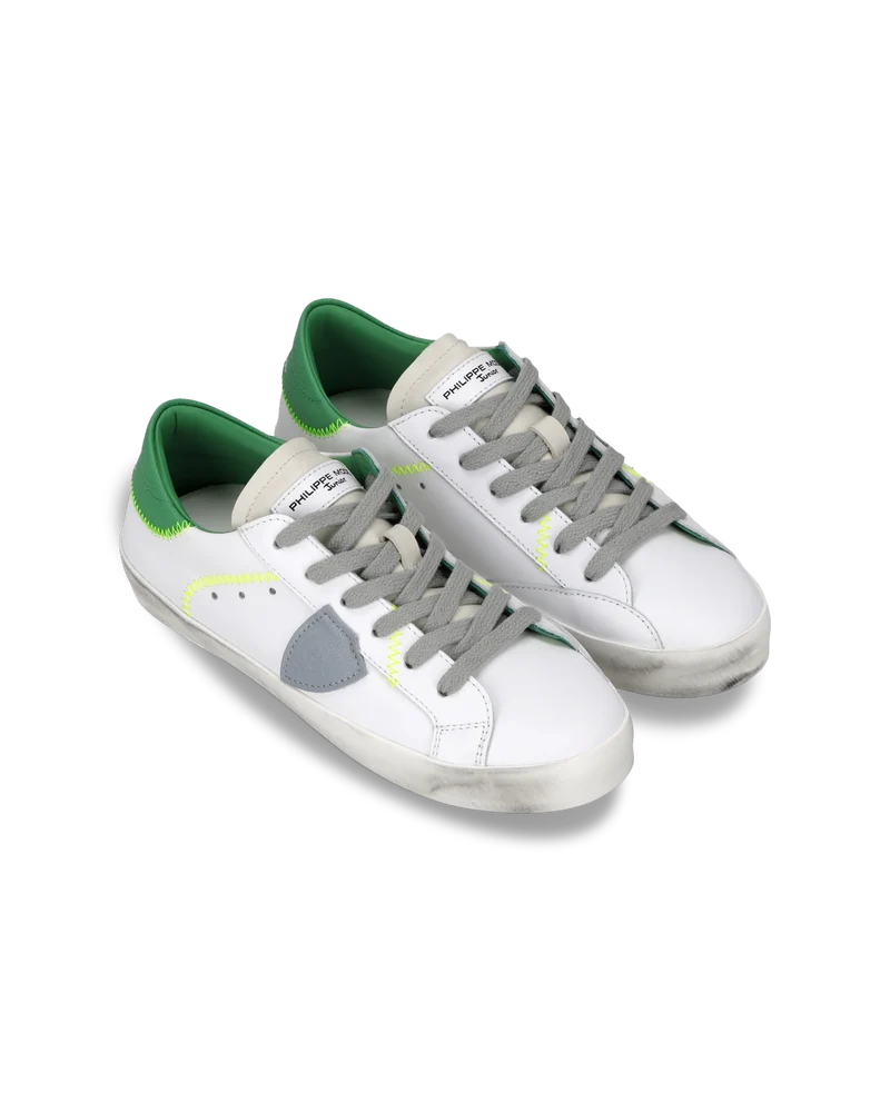 Sneaker Prsx Kids, White Green