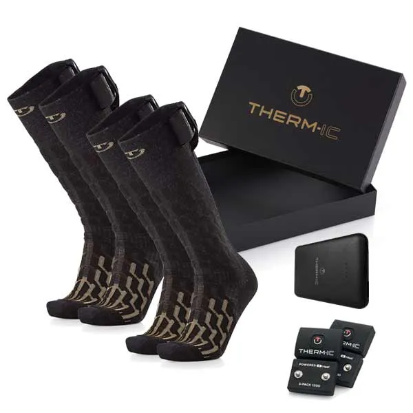 Gift set - Ski heated socks - for men