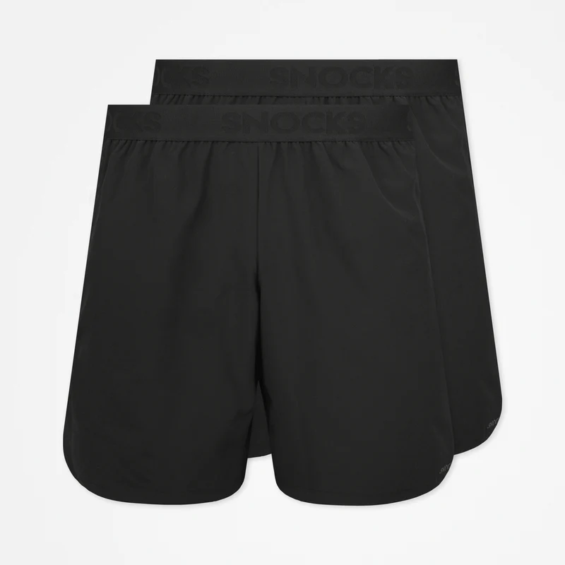 Kurze Sporthose mit Logo Herren | Schwarz