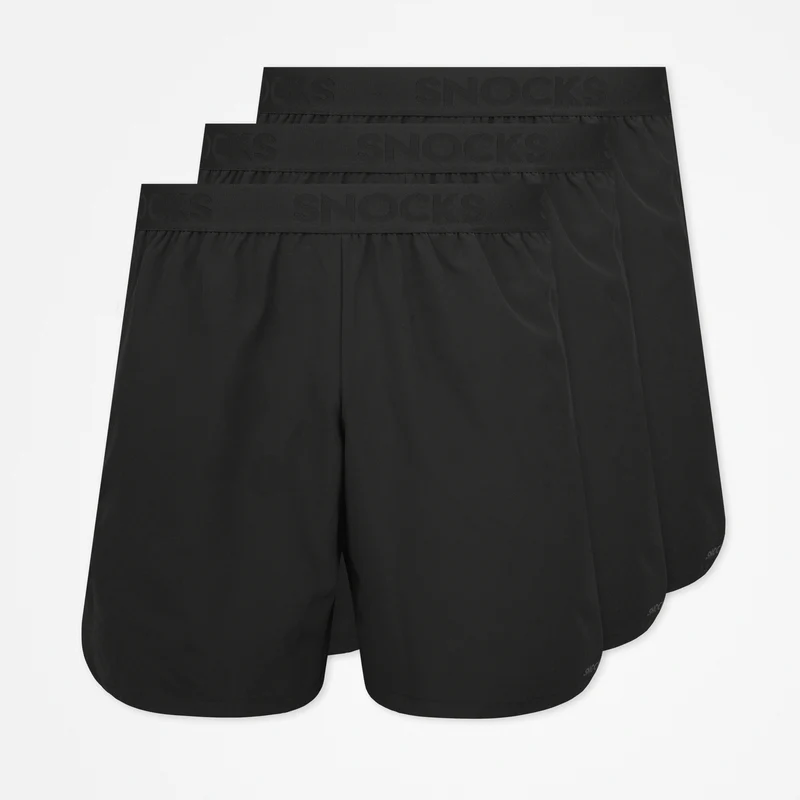 Kurze Sporthose mit Logo Herren | Schwarz