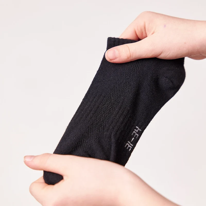 Kinder Sneaker Socken | Schwarz