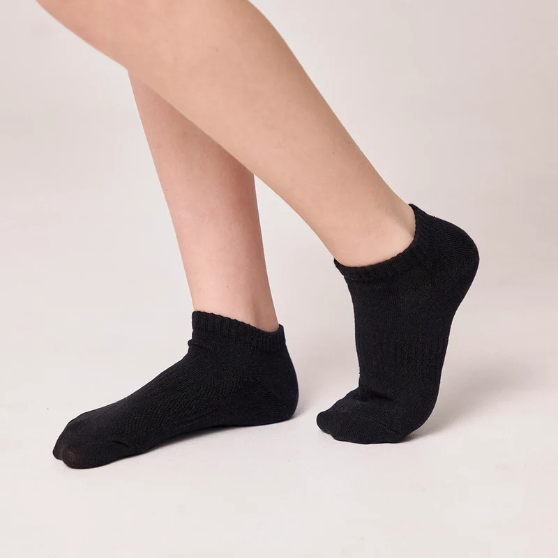 Kinder Sneaker Socken | Schwarz