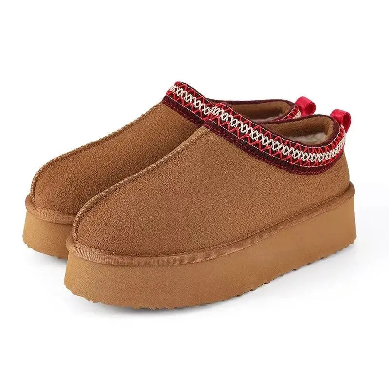 Crestar Damen-Winterpantoffeln – Kuschelige Plüsch-Stiefeletten für drinnen und draußen
