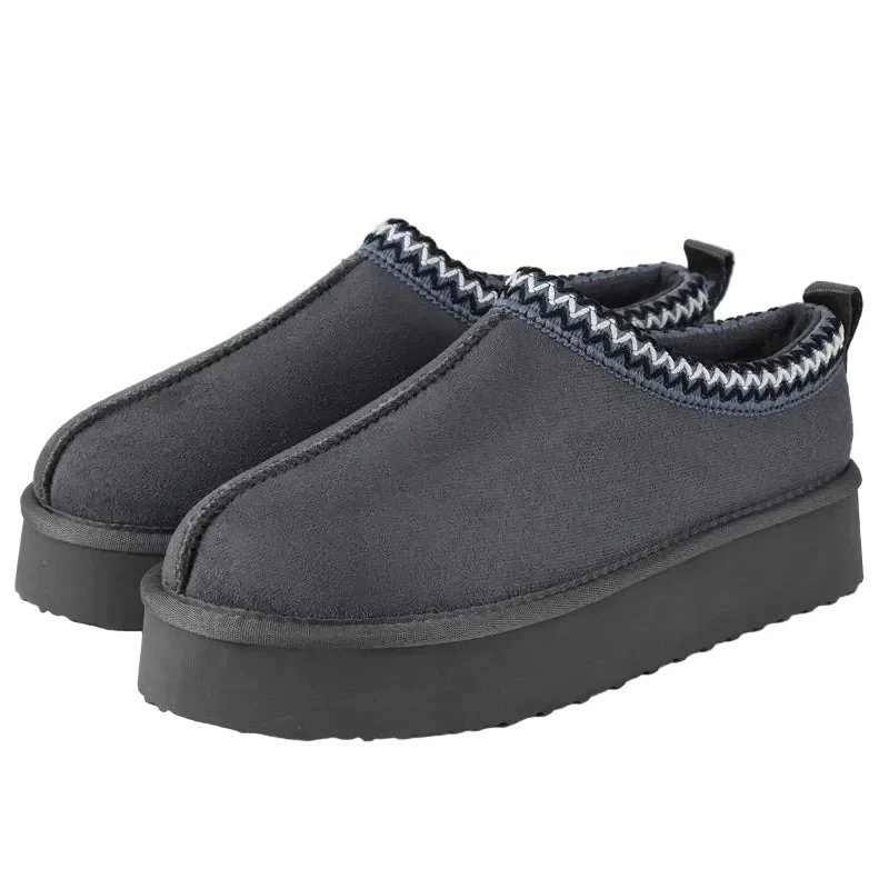 Crestar Damen-Winterpantoffeln – Kuschelige Plüsch-Stiefeletten für drinnen und draußen