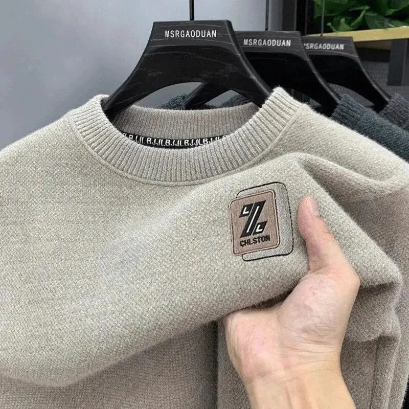 Herren-Strickpullover mit Fleecefutter – Gemütlicher Komfort für Herbst und Winter
