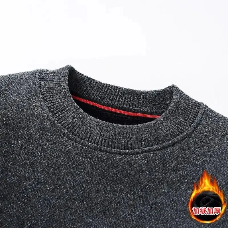 Herren-Strickpullover mit Fleecefutter – Gemütlicher Komfort für Herbst und Winter
