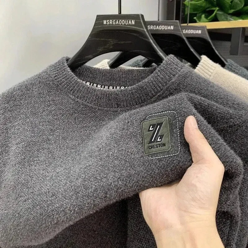 Herren-Strickpullover mit Fleecefutter – Gemütlicher Komfort für Herbst und Winter