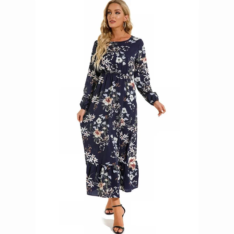 Mühelos elegant: Das geblümte Maxikleid im Boho-Stil für jeden Anlass
