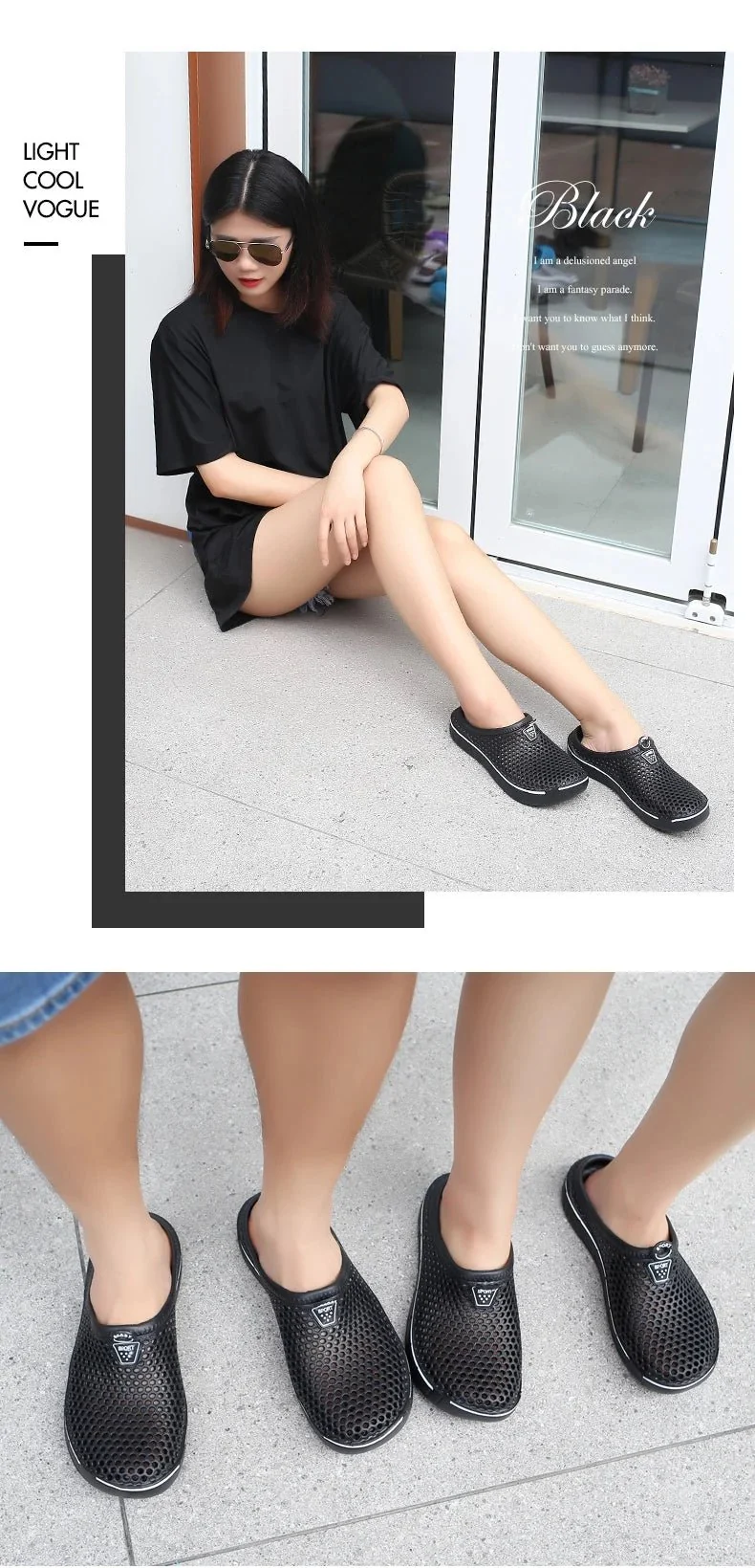 Paar-Slipper zum Hineinschlüpfen: Bequeme und atmungsaktive Sommerclogs für den Alltag