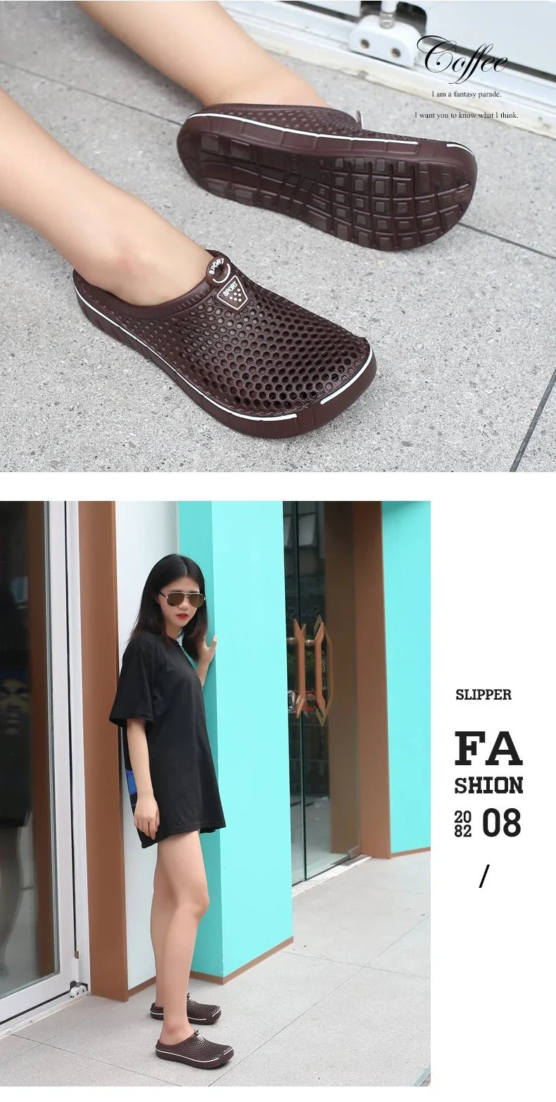 Paar-Slipper zum Hineinschlüpfen: Bequeme und atmungsaktive Sommerclogs für den Alltag