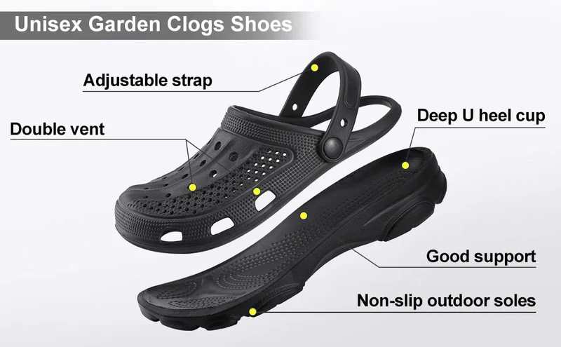 Gartenclogs für Herren mit Fußgewölbeunterstützung – Komfort trifft auf Stil