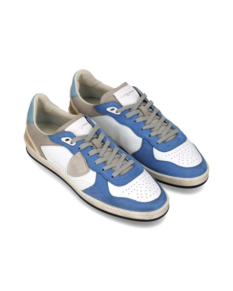 Sneakers Pgal Men, White Blue