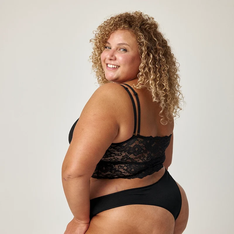 Spitzen-BH Plus Size | Schwarz