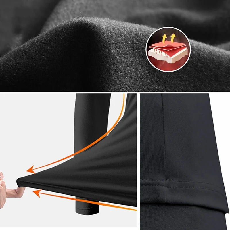 Damen-Thermo-Unterwäsche-Set mit Fleecefutter – Weiches Oberteil und Unterteil, 2-teilig
