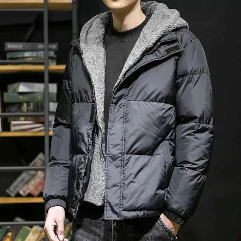 Schwarzer Herren-Parka mit Kapuze – Hochwertige Winterjacke für optimale Wärme