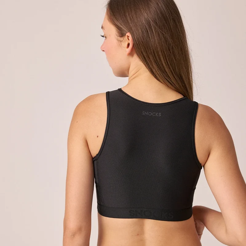 Sport-BH mit Logo | Schwarz