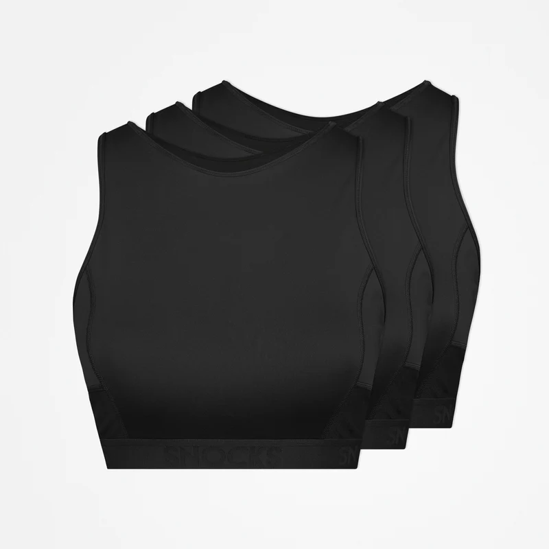 Sport-BH mit Logo | Schwarz