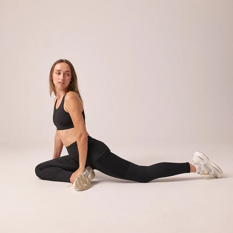 Leggings mit Tasche | Schwarz