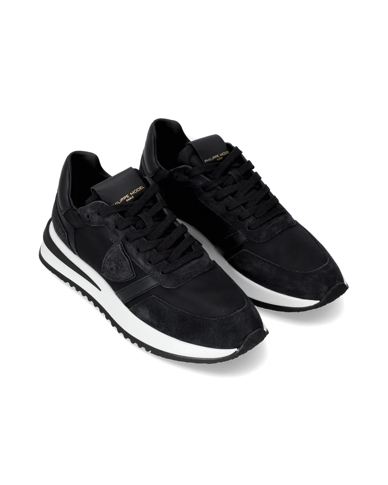 Women's Tropez 2.1 Low-Top Sneakers in Nylon And Leather, Black