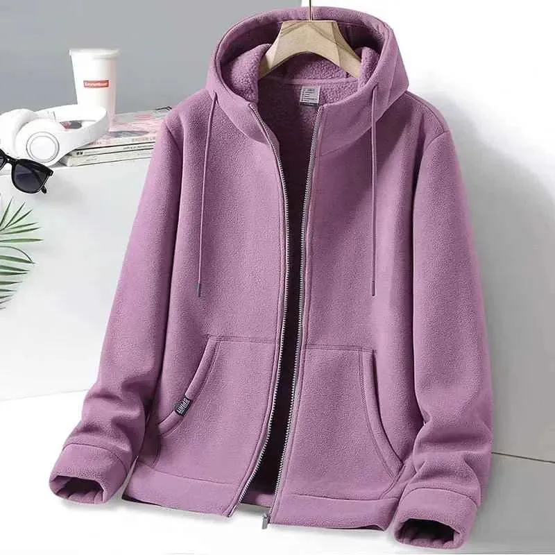 Outdoor-Fleecejacke mit Kapuze für Damen und Herren – perfekt für Outdoor-Abenteuer