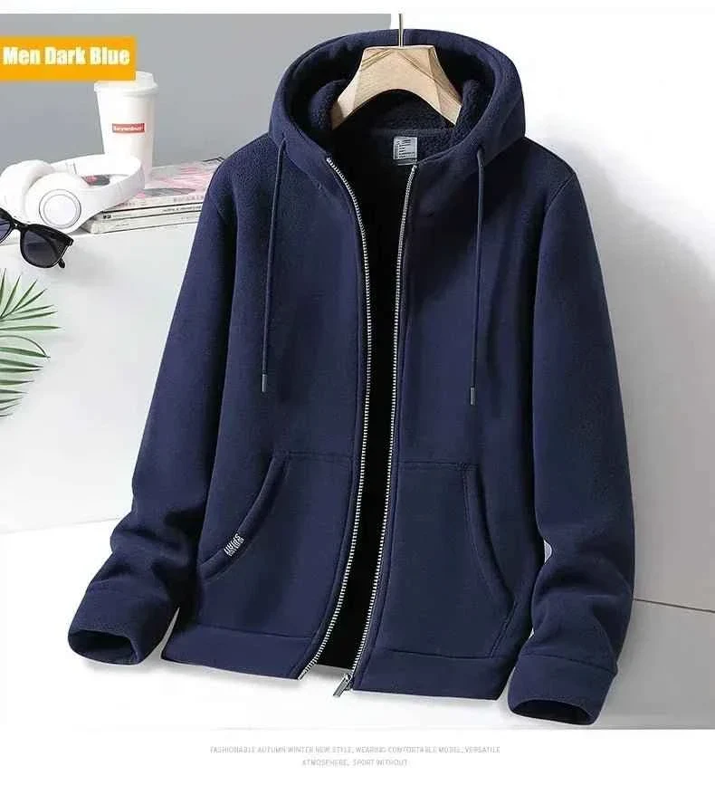 Outdoor-Fleecejacke mit Kapuze für Damen und Herren – perfekt für Outdoor-Abenteuer